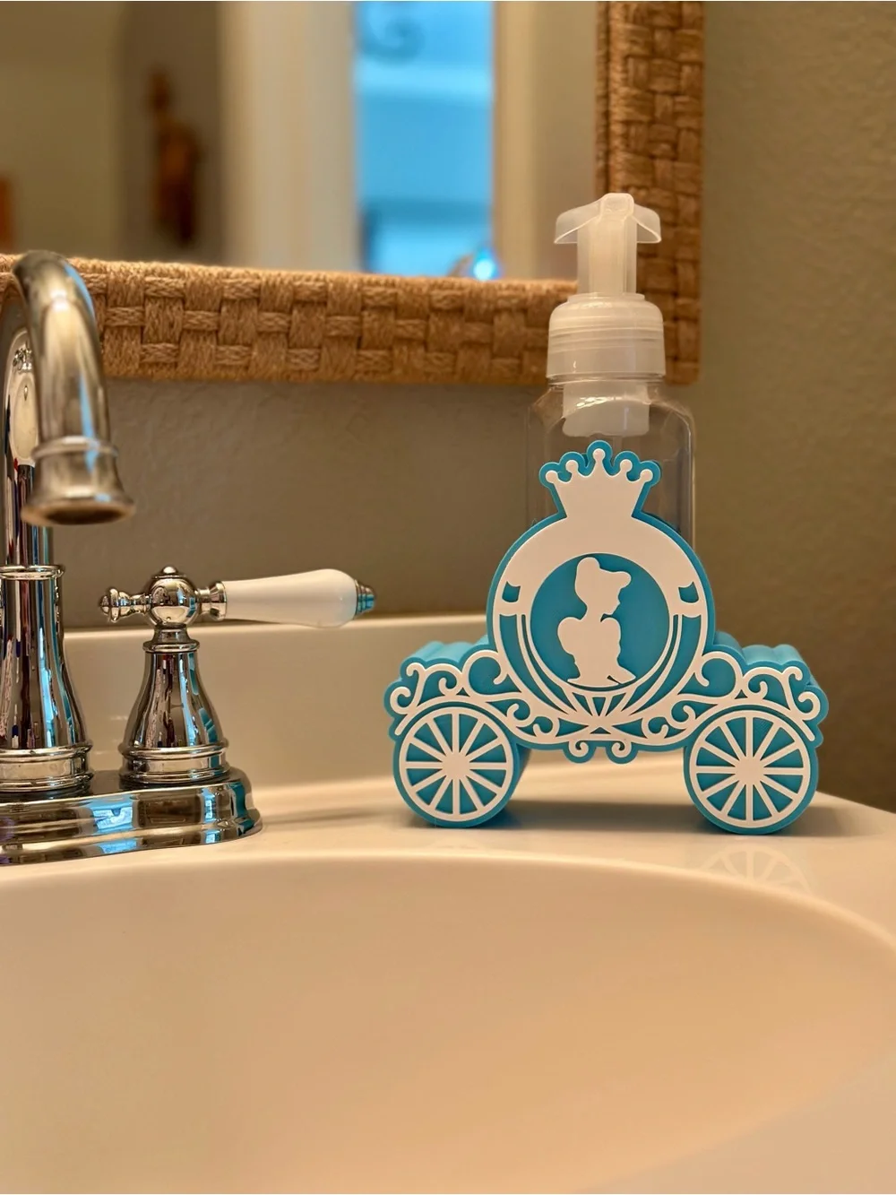 Disney Princess Cinderella Foaming Soap Holder for Bath & Body Works Bottle